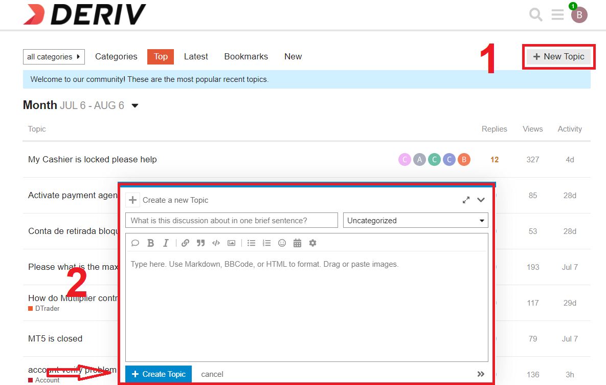 How to Contact Deriv Support