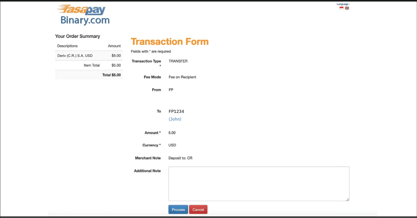 Kuidas hoiustada raha Deriv-sse