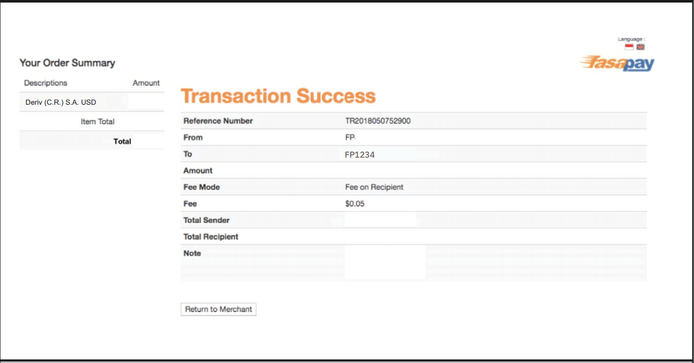 Sådan logger du ind og indbetaler penge i Deriv
