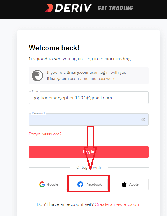 Een account openen en inloggen bij Deriv