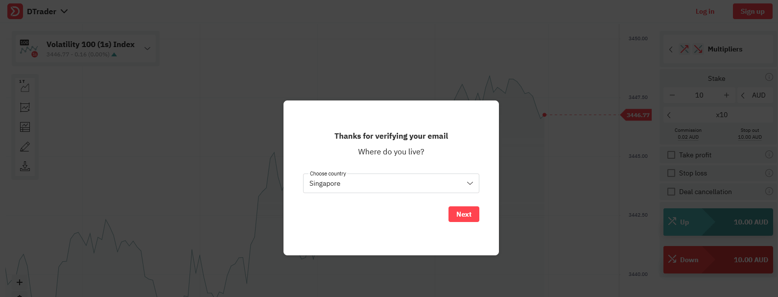 Een account openen en inloggen bij Deriv