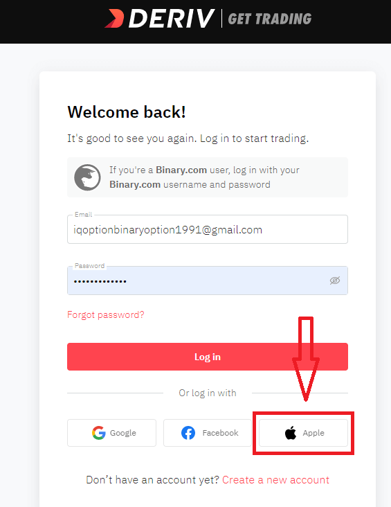 Een account openen en inloggen bij Deriv