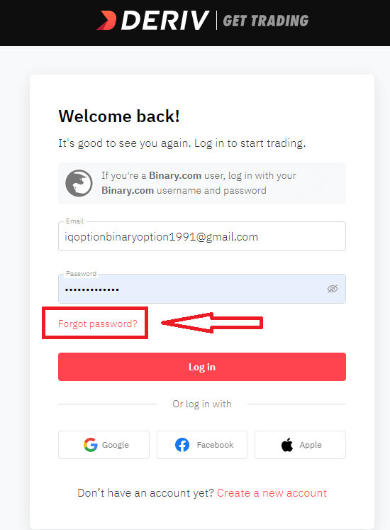 Een account openen en inloggen bij Deriv