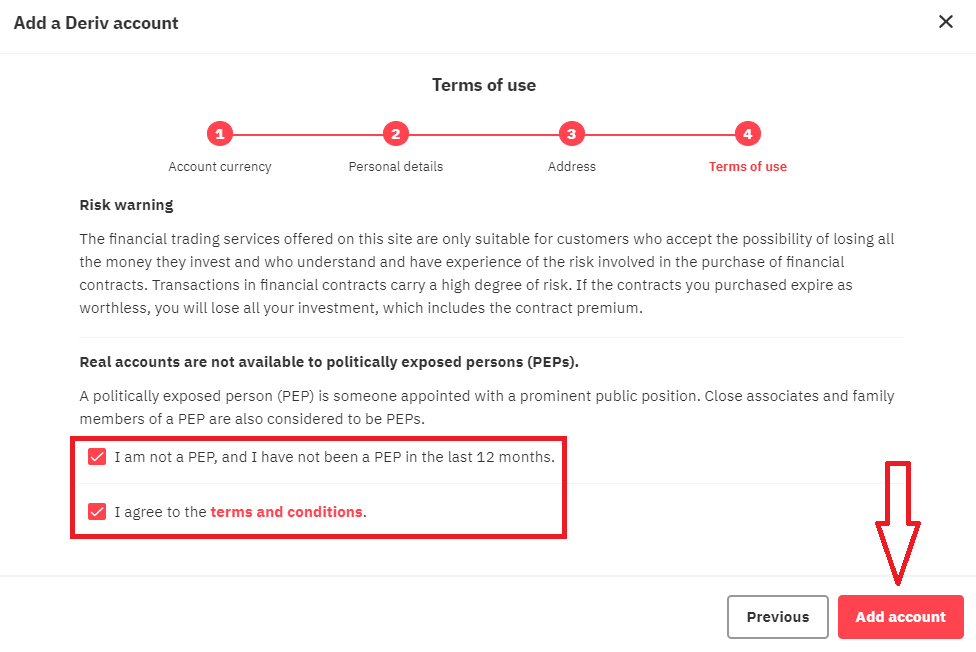 Deriv मा बाइनरी विकल्पहरू कसरी दर्ता र व्यापार गर्ने