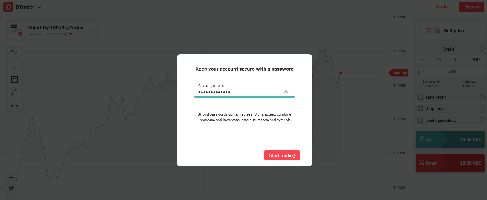 Deriv मा बाइनरी विकल्पहरू कसरी दर्ता र व्यापार गर्ने
