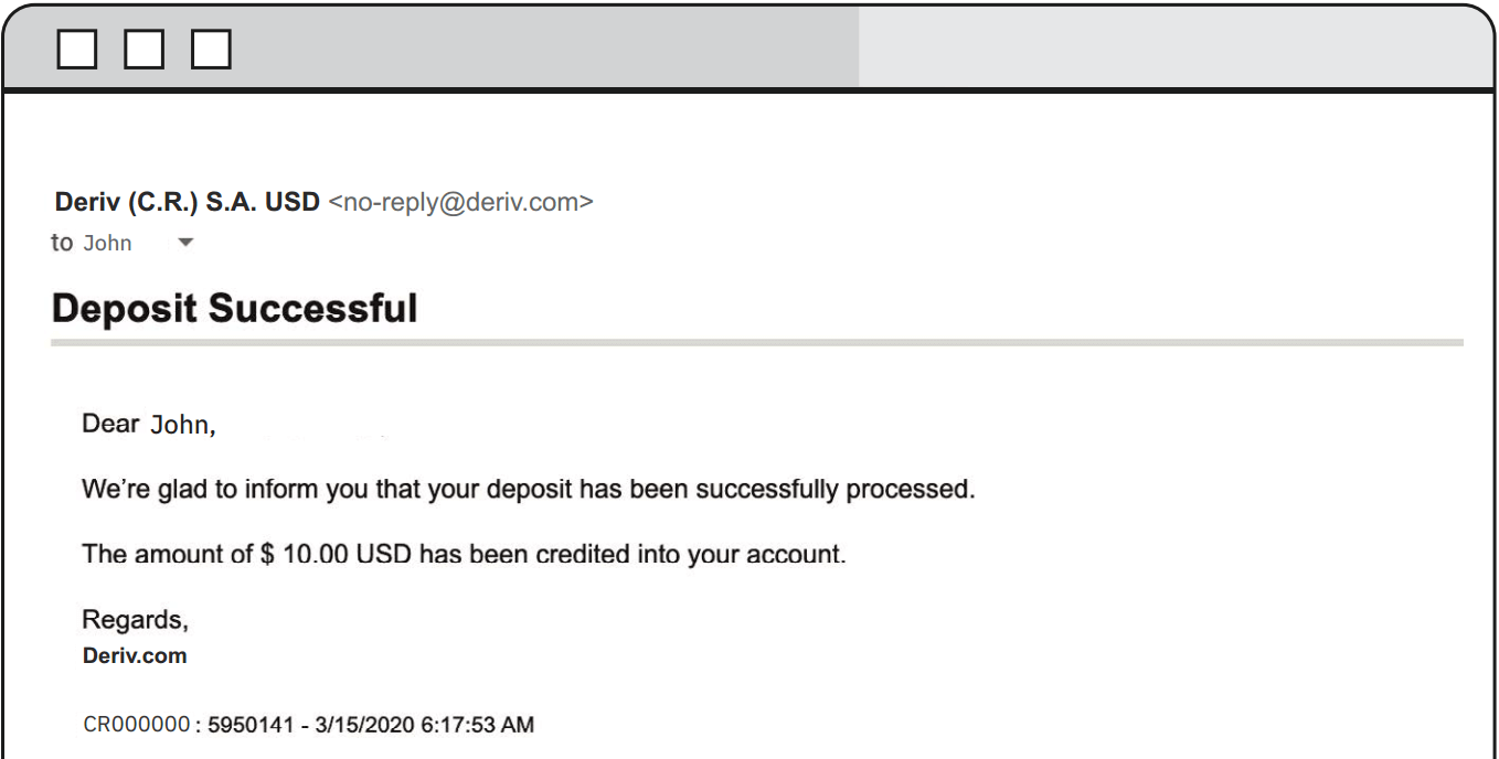 Deriv-এ কিভাবে টাকা তোলা ও জমা করা যায়