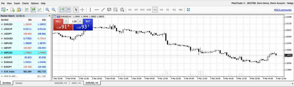 Negocie Forex e CFDs no Deriv MT5: Plataforma, Pedidos, Risco