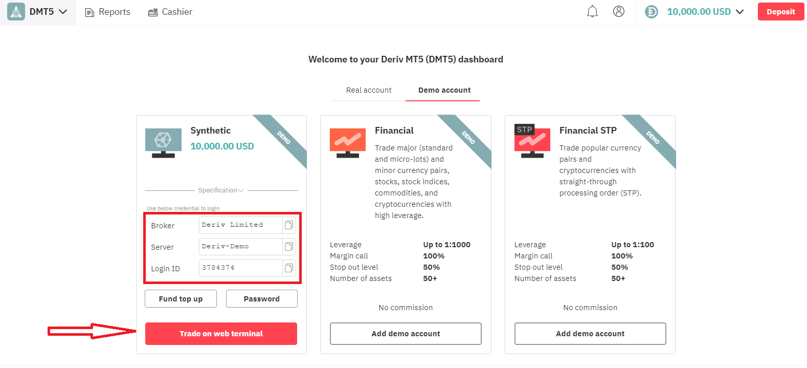 Negocie Forex e CFDs no Deriv MT5: Plataforma, Pedidos, Risco